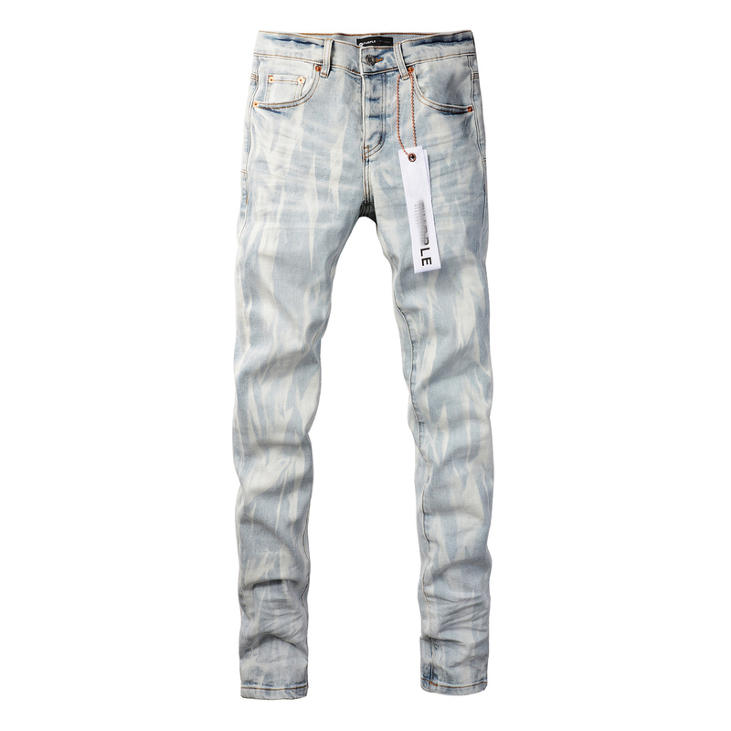Pur Jeans Pants Torn Jeans American High Street Blue Distressed Jeans