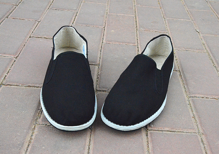 Canvas 底 老 北京 布鞋 军工 布鞋 Giày vải màu đen Giày làm việc Giày quân đội 3520 同 款 鞋鞋 giày xtep nam