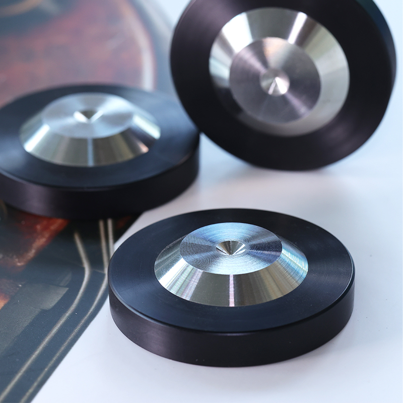 Black Crystal Steel stainless steel fever Audio bookshelf floor speaker shock absorber foot pad