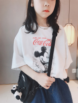 Girls pure cotton short sleeve T-shirt summer dress child girl blouses CUHK Tong Yang Gas Summer Chauded nets Red beating undershirt