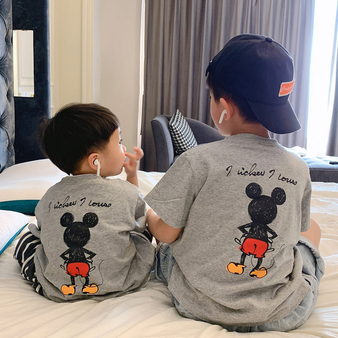 Children's clothing boys summer short-sleeved T-shirt Mickey children's Korean version loose cotton half-sleeved top clothes baby T-shirt tide
