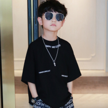 Boy t-shirt short sleeve summer clothing 2021 new children thin loose pure cotton blouses CUHK Girl boy Han version of the wave