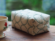 (Small island hand-made) (tambourine) minaperhonen are Chuan Ming handmade paper towel bag color bottom