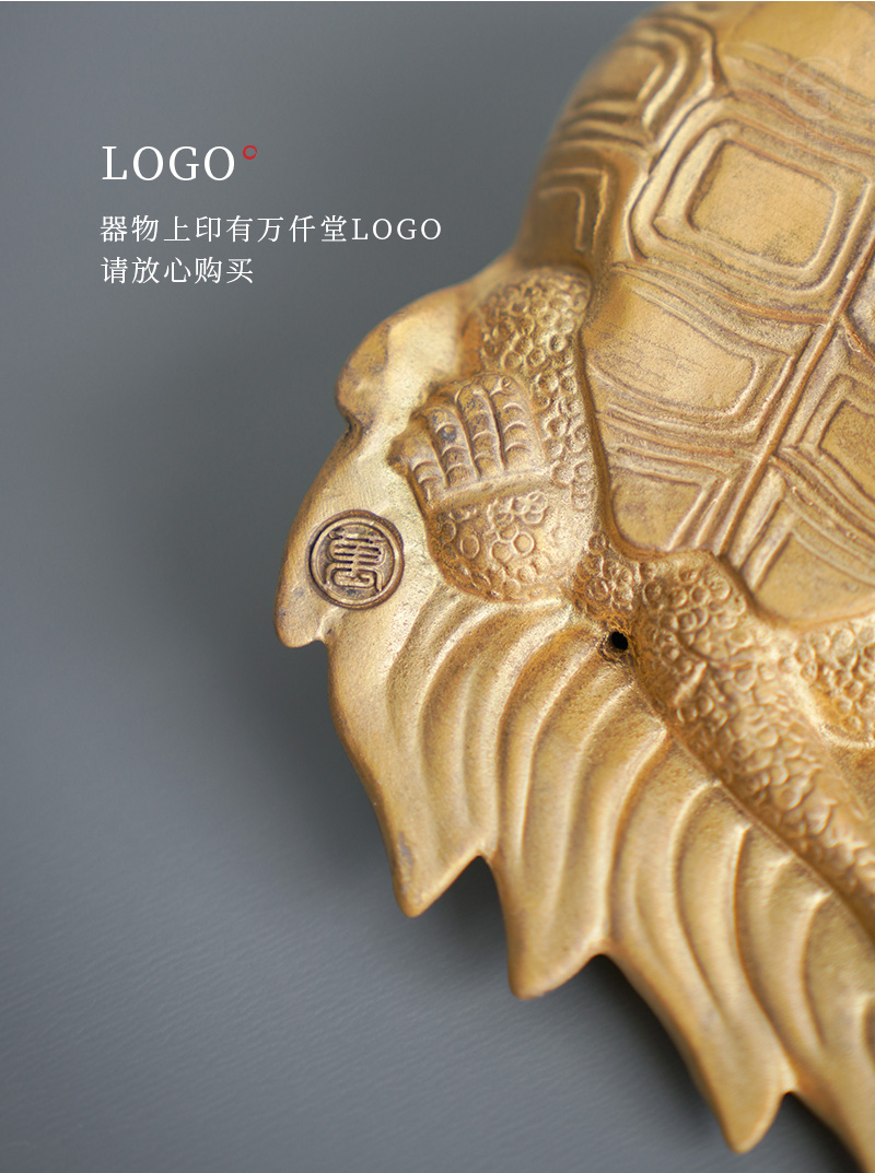 Thousands of thousand hall tea pet creative household act the role ofing is tasted small desktop furnishing articles furnishing ceramics handicraft gold dust glaze longevity turtle