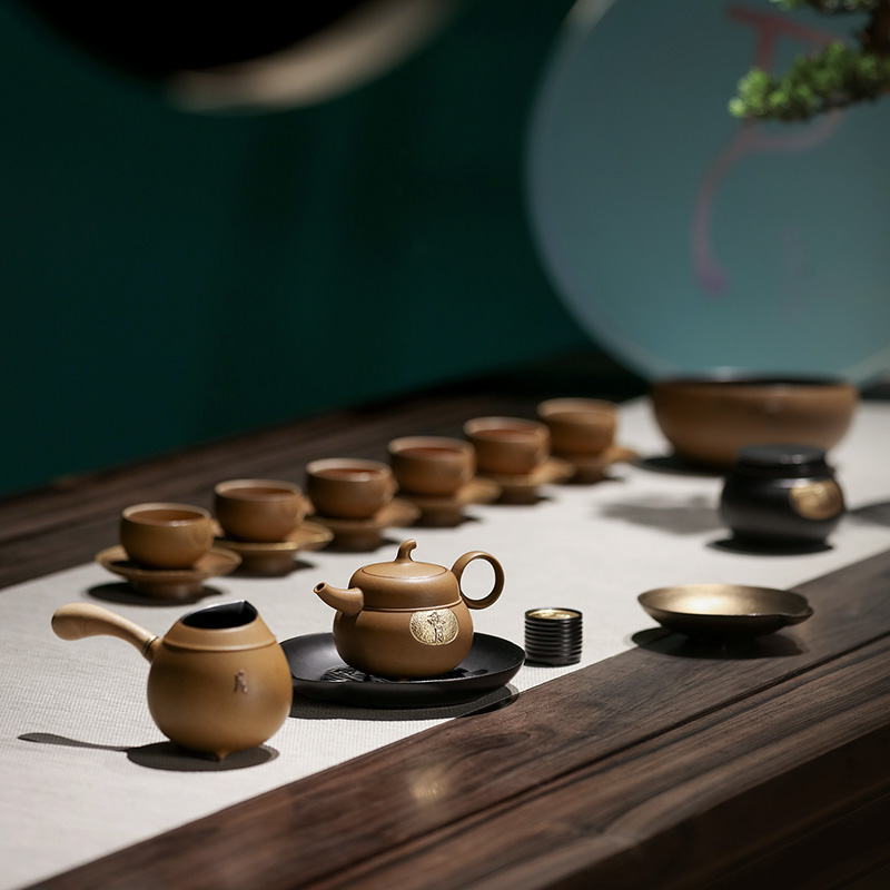 Thousands of thousand hall limited moon tea set home to send the ceramic kung fu tea teapot teacup Mid - Autumn festival gifts