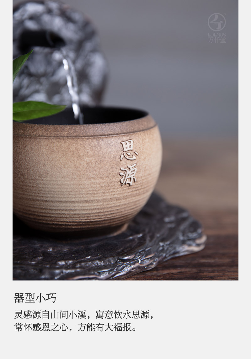 Thousands of thousand hall water implement new ceramic water desktop furnishing articles household humidifier water bamboo stream of ses