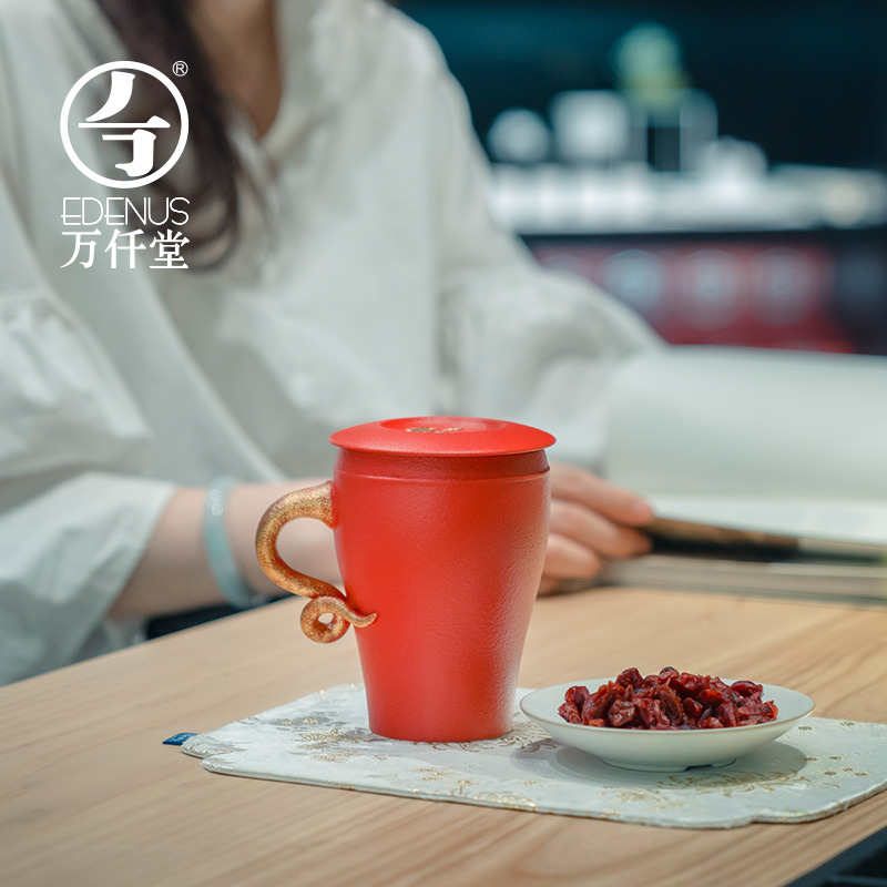 M letters kilowatt/hall mark cup creative home, valentine gift porcelain office tea cups with cover female in extremely good fortune