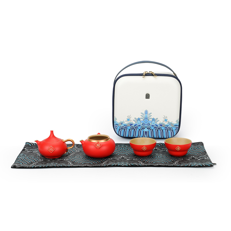 Thousands of year of the rat # $gift ceramics kung fu tea sets the small gift box a pot of tea cup travel two ferro, the teapot