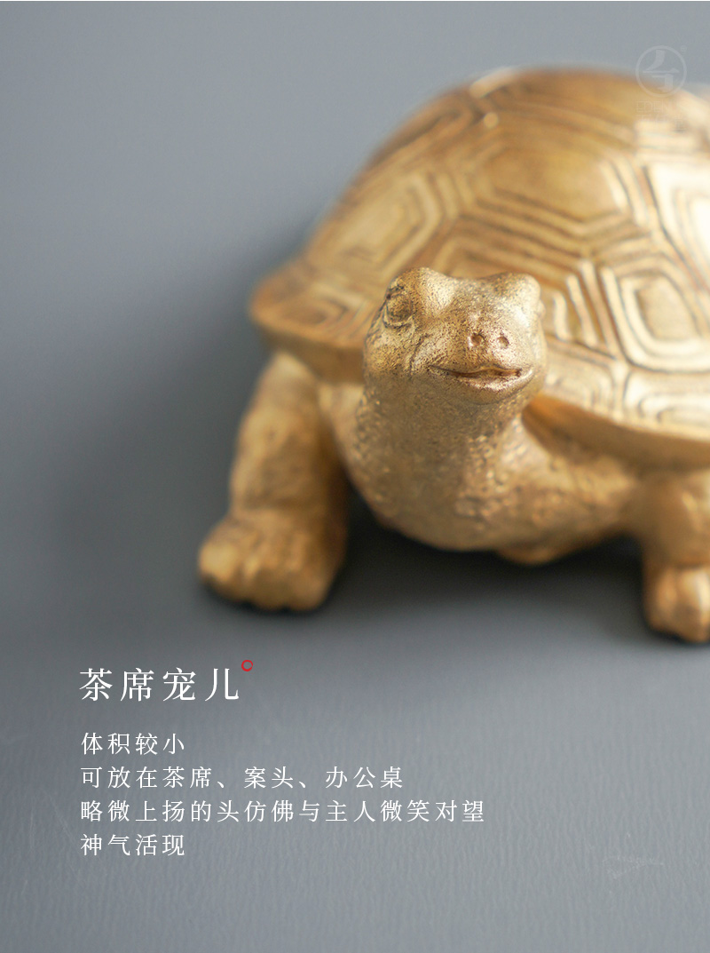 Thousands of thousand hall tea pet creative household act the role ofing is tasted small desktop furnishing articles furnishing ceramics handicraft gold dust glaze longevity turtle