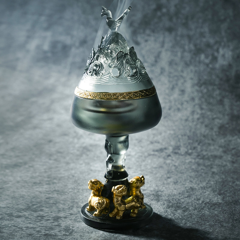 tens of thousands Hall Home Indoor Tea Road Incense Burner sandalwood Sandalwood Stove Ancient Method Glazed Pan Fragrant plums Boshan stove