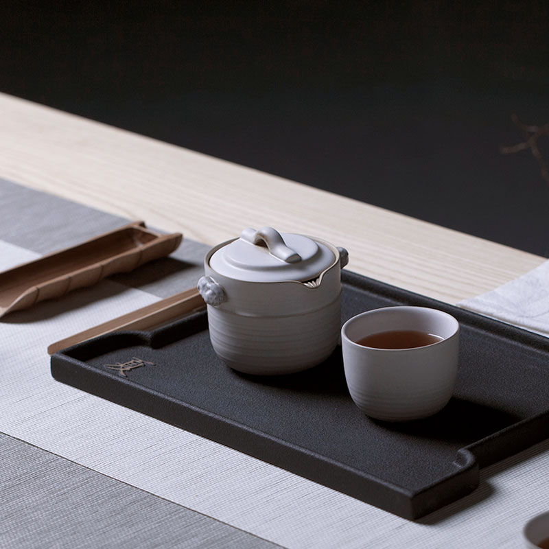 M letters kilowatt/ceramic tea tray # ceramic contracted tea table rectangle single dry storage tea retainer plate of the four seasons