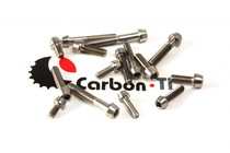 Carbon ti grade 5 cone head titanium screw