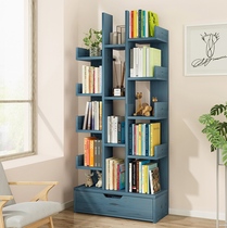 Multifunctional childrens bookshelf Economical narrow childrens wall edge Simple tree-shaped household table European-style storage box for middle school students