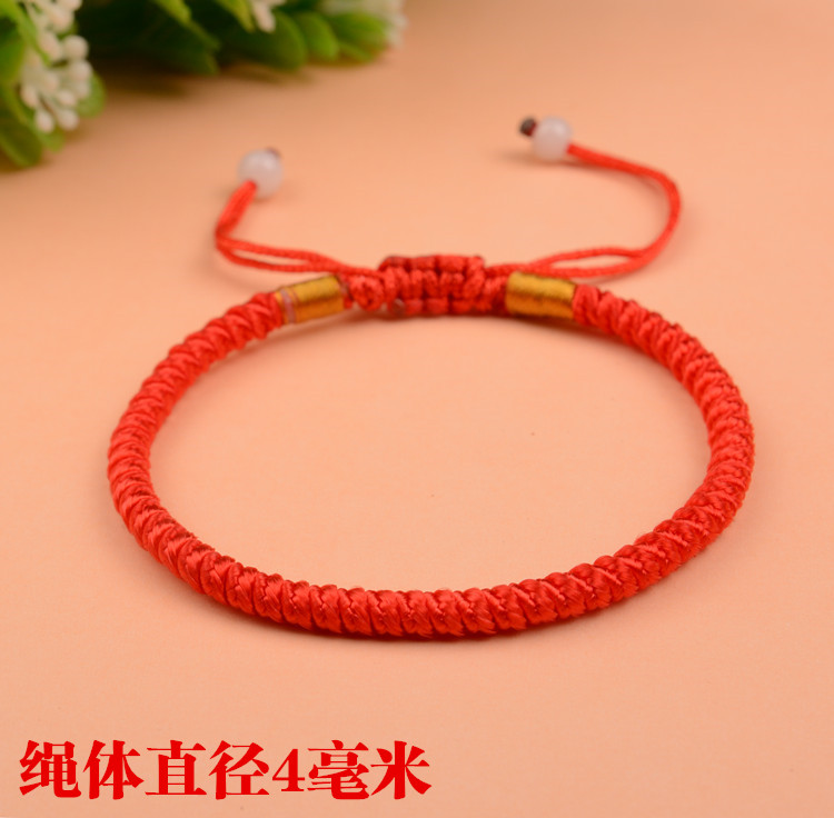 Đặc biệt cung cấp điều chỉnh dân chủ vòng tay bện gió SpongeBob dây đỏ nam và nữ đôi tay dây Nhật Bản và Hàn Quốc trang sức bán buôn vòng gỗ
