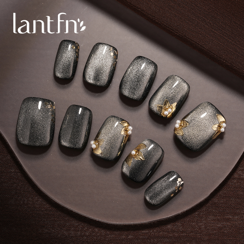 Ltf Original [Game of Thrones] Handmade Wearable Nails Short Style 2026 New High-End Cat Eye Nail Art