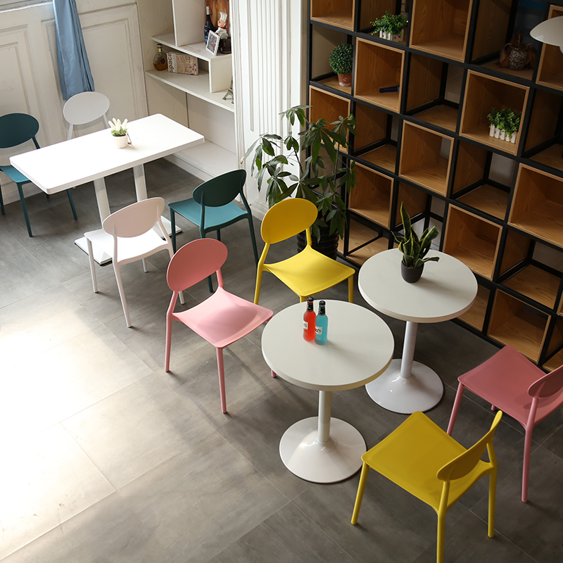 Sweet milk tea shop table and chairs Combined Nordic casual fast food chain Hamburg KFC KFC Spicy Hot business table and chairs