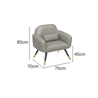 Светло -серый одиночный диван