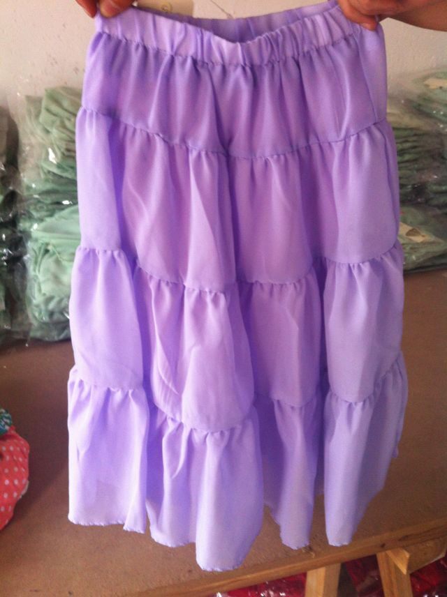 Jupe enfant en mousseline de soie - Ref 2049100 Image 43