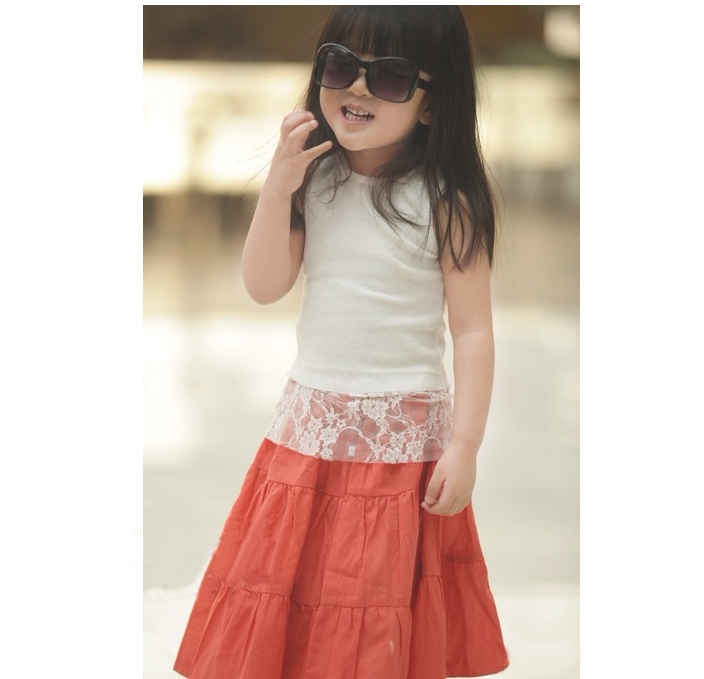 Jupe enfant en mousseline de soie - Ref 2049100 Image 53