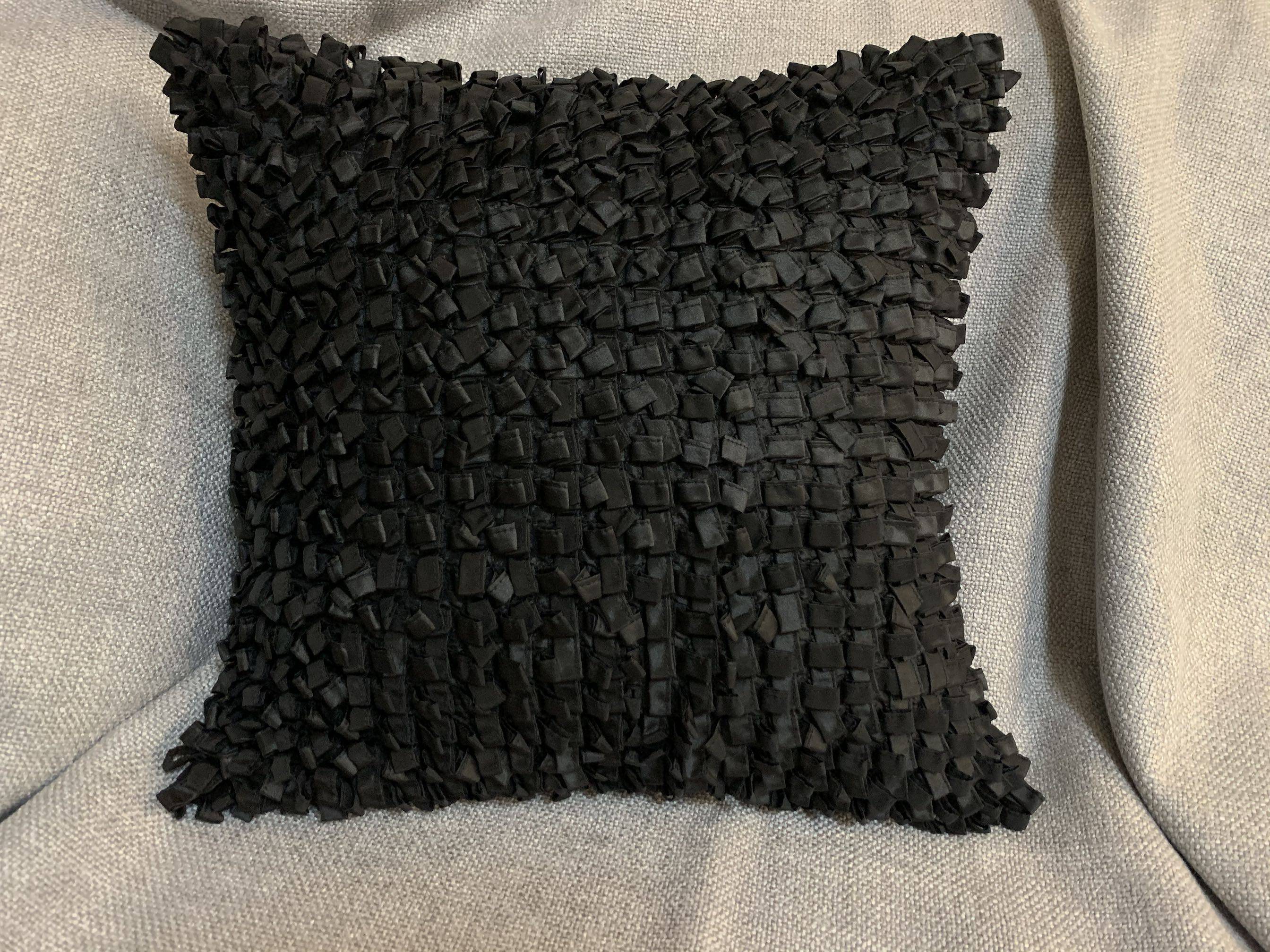 Heavy Industry 43 x 43cm twisted cushion black sofa living room decoration template room without cotton core
