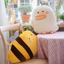 Honeybee Doll Plush Cuddle Pillow Doll Toy Duck Doll Soft Cute Taysen Duck Bed Leaning On Pillow Paparazzi
