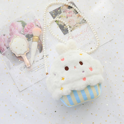 Cute Rabbit Plush Bag for Women Cartoon Cute Girl Small Shoulder Bag Cute Cake Unicorn Toy Crossbody Bag