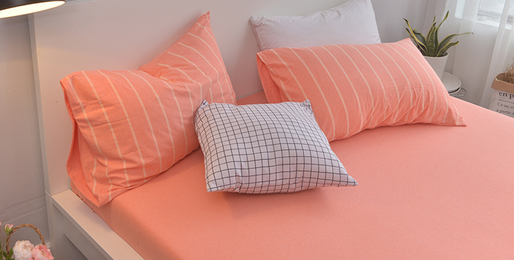 Giường cotton Scorpio 笠 một mảnh vải dệt kim giường ga trải giường bông chăn đơn giường màu nâu mat Simmons bảo vệ bìa Ga chun và ga phủ