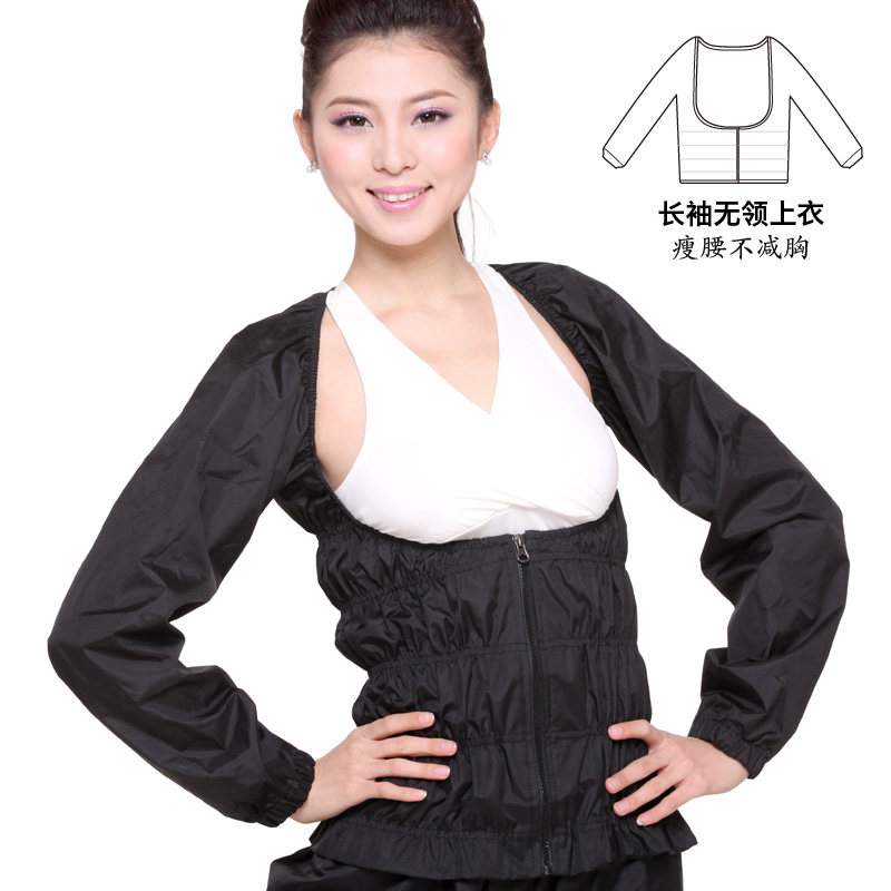 Sweaty sweat suit suit summer short-sleeved large size sweating sweater sweating gym sports drop body running sweat suit women