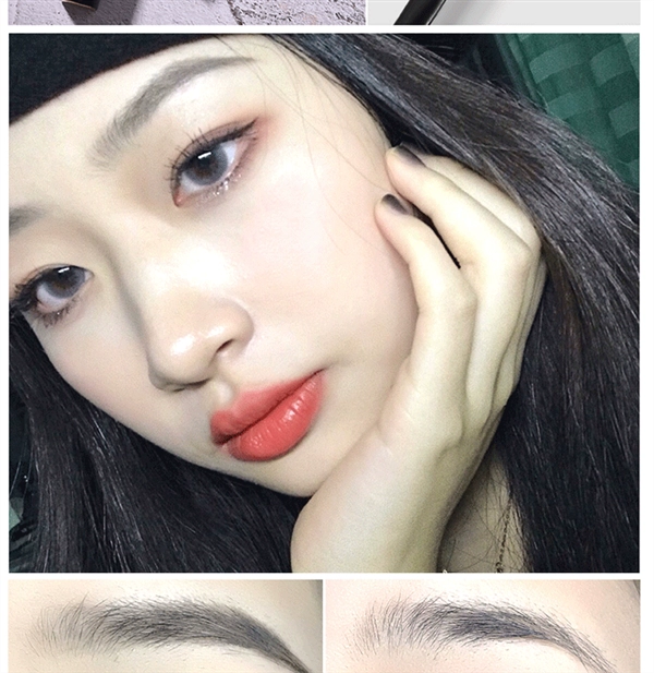 Người nổi tiếng trên mạng với cùng một kiểu mascara Xianxin, không thấm nước, làm cong lâu, không nở, mã hóa, làm dài và dày mi màu đỏ thuần - Kem Mascara / Revitalash