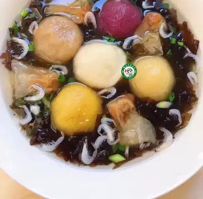 4 pieces of Shunfeng Fuqing specialty sweet potato balls handmade colorful vegetable leather potato balls Fuzhou fake fish balls 15