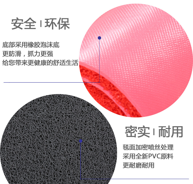 Screen mat 120 * 150 lối vào thảm thảm lối cửa ra vào bằng nhựa PVC thảm chống trượt mat - Thảm sàn thảm đá chùi chân