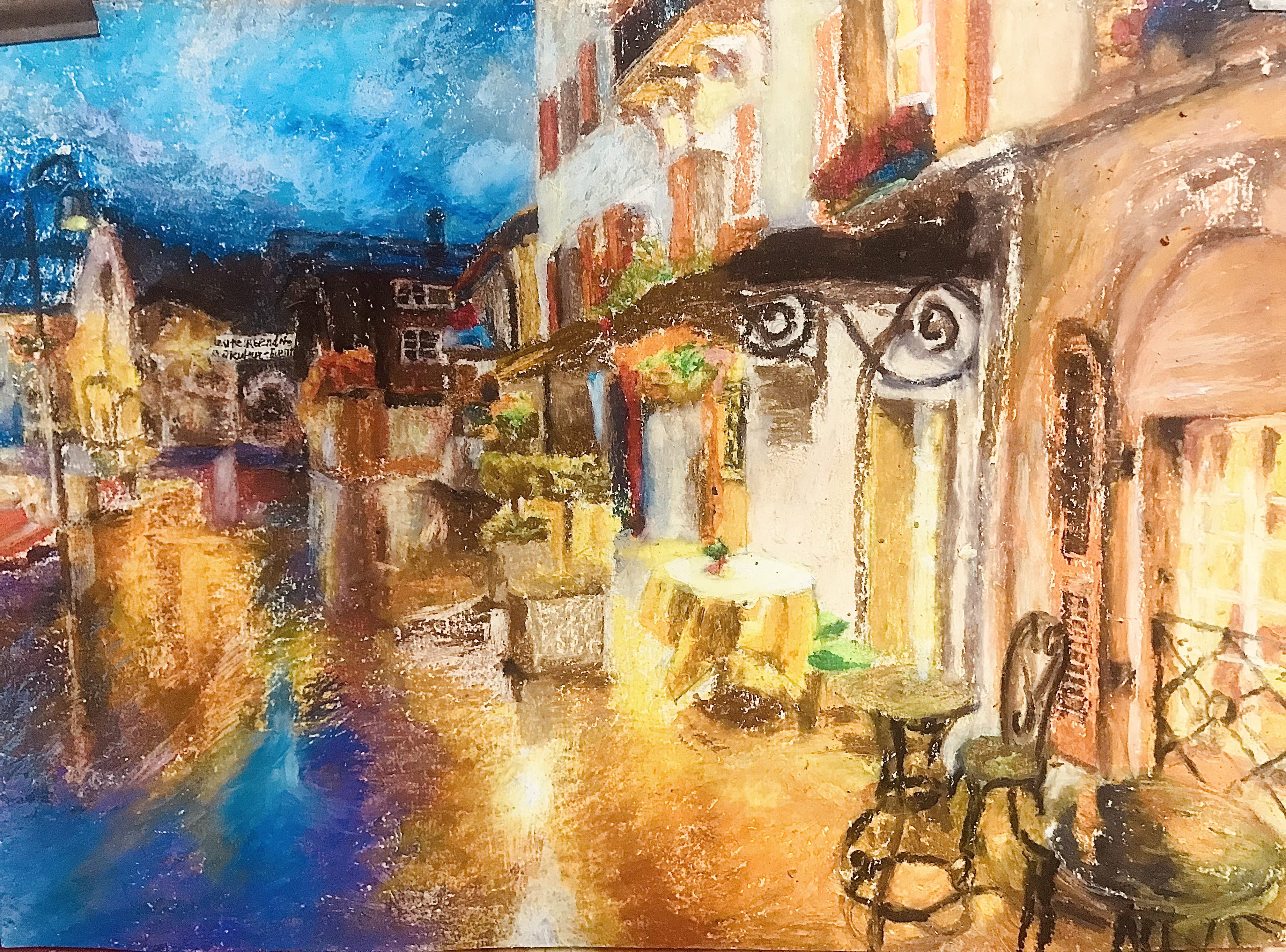 Oil painting landscape painting original travel gift decorative painting real hand-painted pure artificial painting art