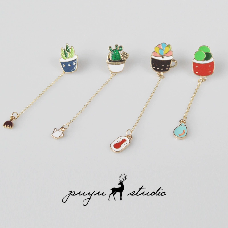 Park Yu Korea Dòng sản phẩm Simple Succulents Sáng tạo Phụ kiện Trâm cài áo Áo len Ghim Trâm cài áo Phụ kiện áo khoác cardigan - Trâm cài