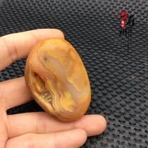 Exquisite natural agate original stone table case ornaments fish tank set mini rockery handlebar ornamental stone shape strange stone