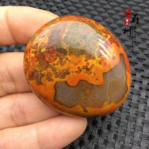 Exquisite pure natural Xuanhua Ancient Warring States Red Agate Personality Grass Flower Pendant Jewelry Necklace Pendant Special Specials