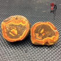 Exquisite natural Xuanhua Shanggu Warring States red agate ornaments bright red pattern original stone 108 yuan