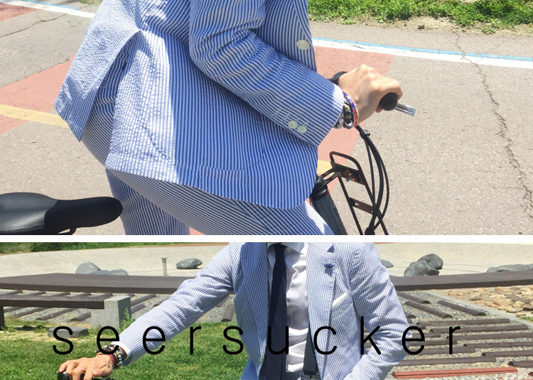 Costume homme en chanvre pour été - Ref 1563479 Image 40