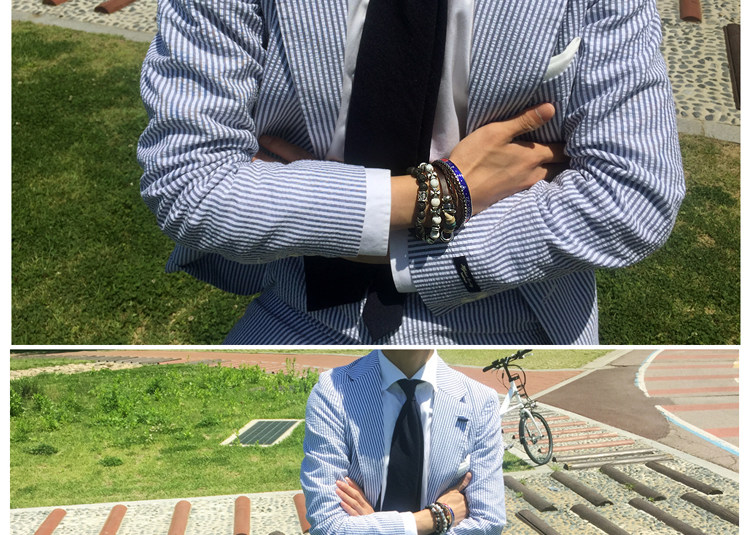 Costume homme en chanvre pour été - Ref 1563479 Image 48