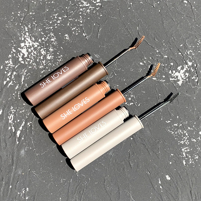 Small brush head new brow eyebrow eyebrow brush styled lasting waterproof sweat-proof speed dry without falling color Li Jiaqi Recommended