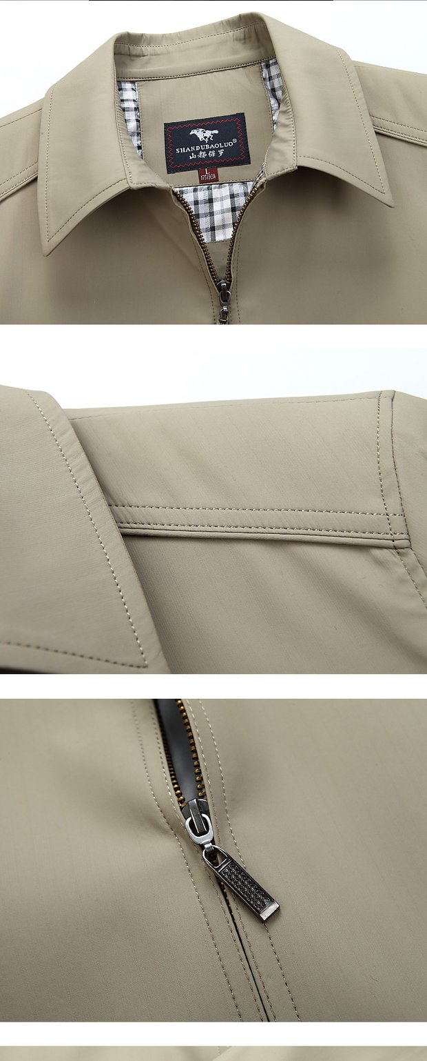 Mùa xuân và mùa thu Trung thu Áo khoác nam Dad Pack Business Casual Cha trung niên nam Áo khoác mỏng áo khoác hoodie nam