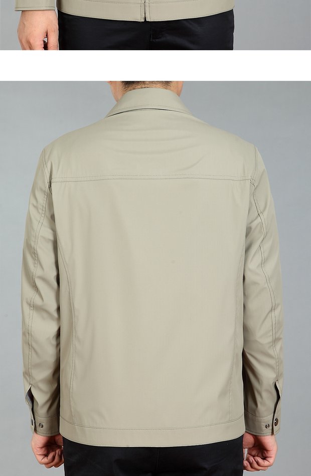 Mùa xuân và mùa thu Trung thu Áo khoác nam Dad Pack Business Casual Cha trung niên nam Áo khoác mỏng áo khoác hoodie nam