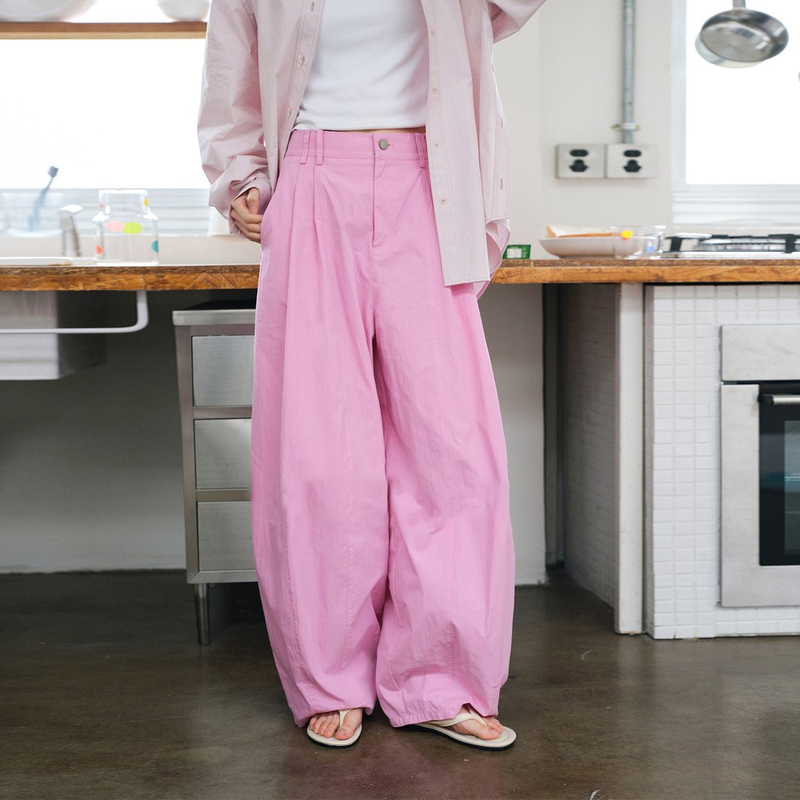Dopamine Pink High-Waisted Loose Straight Casual Pants Women's Summer New Unique Beautiful Wide-Leg Trousers Long Pants Dopamine Pink High-Waisted Loose Straight Casual Pants Women's Summer New Unique Beautiful Wide-Leg Trousers Long Pants
