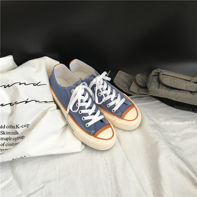 Sinh viên Hàn Quốc hoang dã ulzzang retro cổng gió chic vải nữ 2018 mới 1970 Giày Harajuku cửa hàng giầy dép