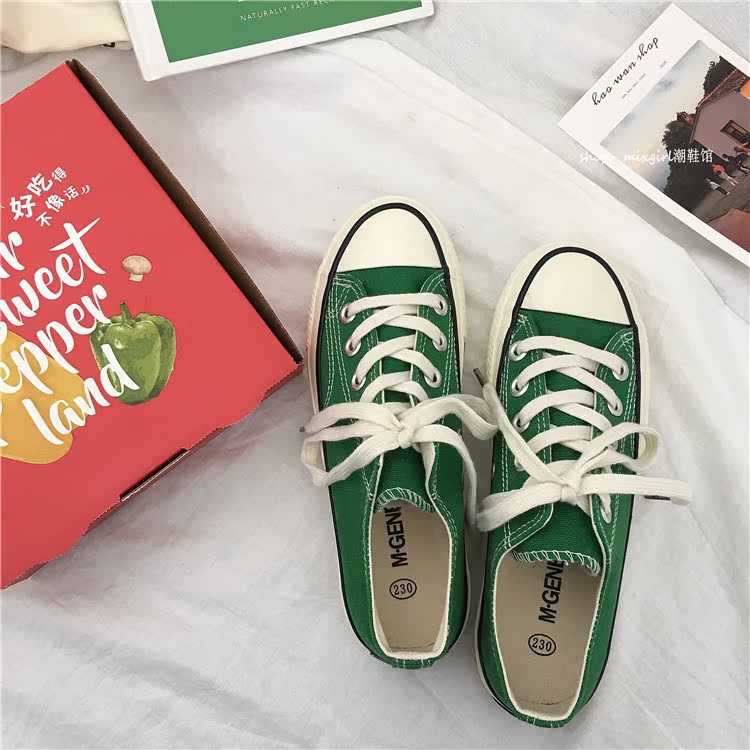 Phiên bản tiếng Hàn của ulzzang giày hoang dã cổ điển giầy thể thao nữ
