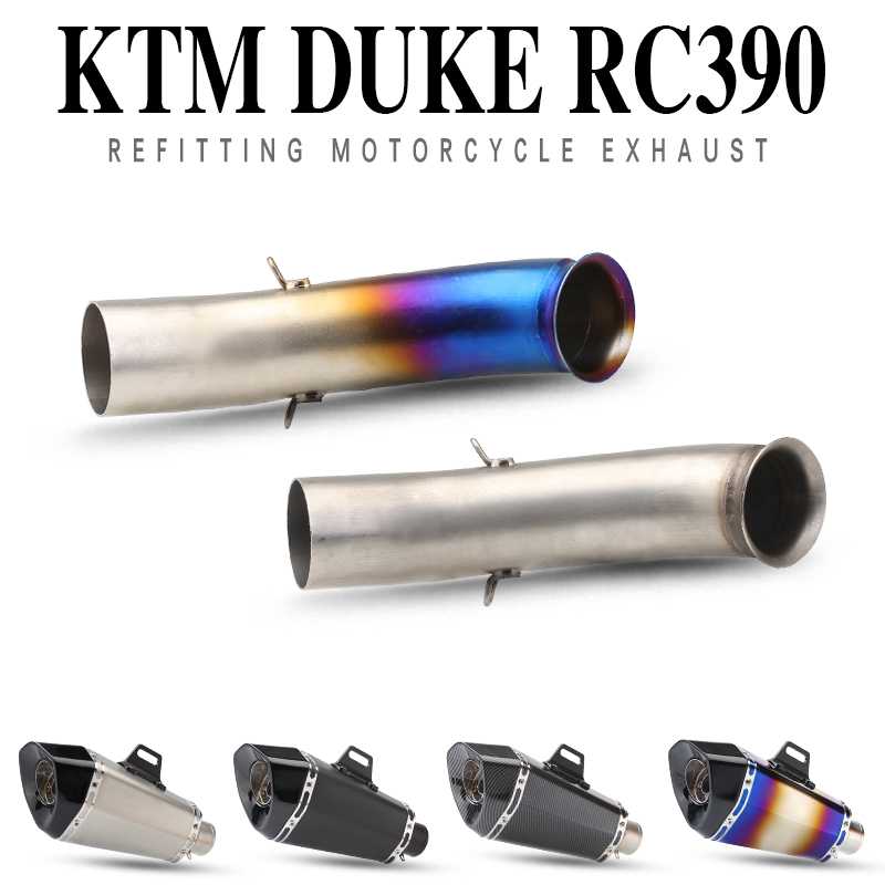 KTM duke200 duke390RC390 exhaust midsection stainless steel full section retrofit KTM390 exhaust pipe