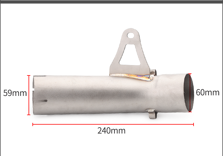Ống xả S1000RR phần giữa ống khói chiên đường phố Xe máy thể thao sửa đổi 09-15 S1000rr phần giữa - Ống xả xe máy pô xe super dream chính hãng
