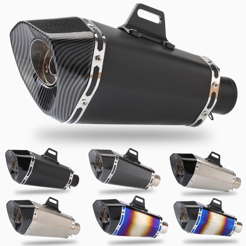 Locomotive new retrofit locomotive tapered hexagonal stainless steel large displacement sports car Scorpion Fried Street Exhaust Pipe Universal