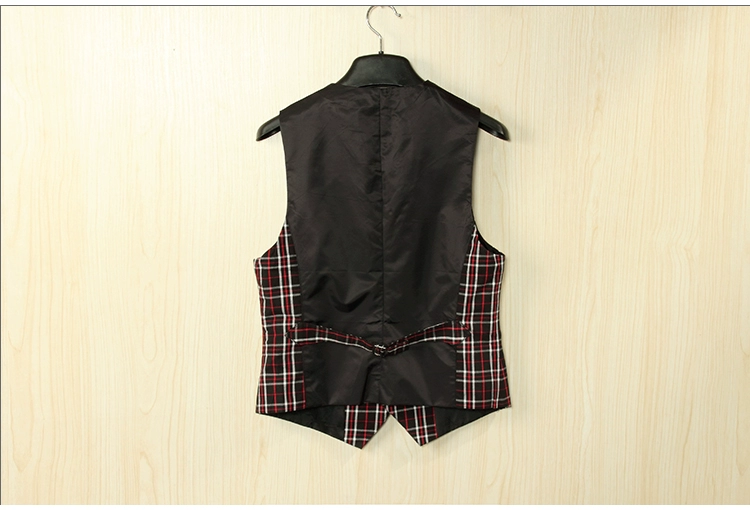 Áo vest nam thời trang đô thị giản dị vest vest nam phong cách Anh Slim mùa xuân và vest mùa thu áo khoác nam giả vest