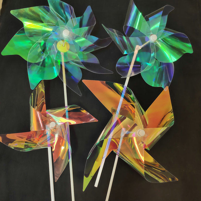 Shout laser windmill mall Mei Chen Tianyan Lawn Lighting Building, Guesthouse plug small windmill glass fiber pole