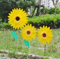 Large windmill toy factory direct plastic decorative windmill photography props sunflower sunflower wind